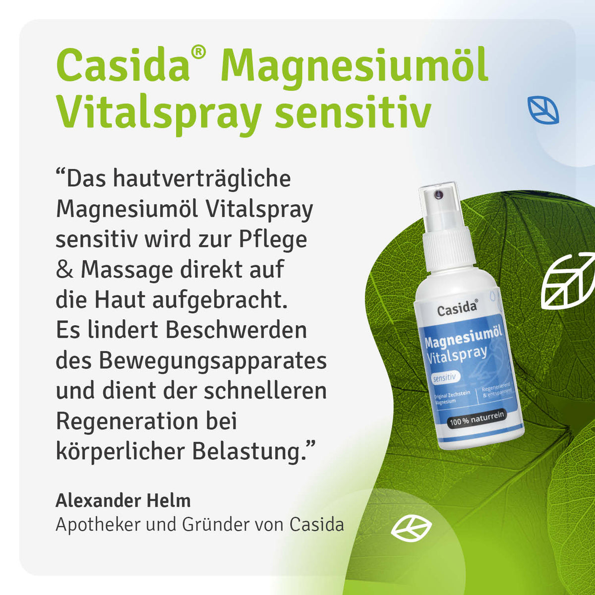 Magnesiumöl Vitalspray Sensitiv Casida
