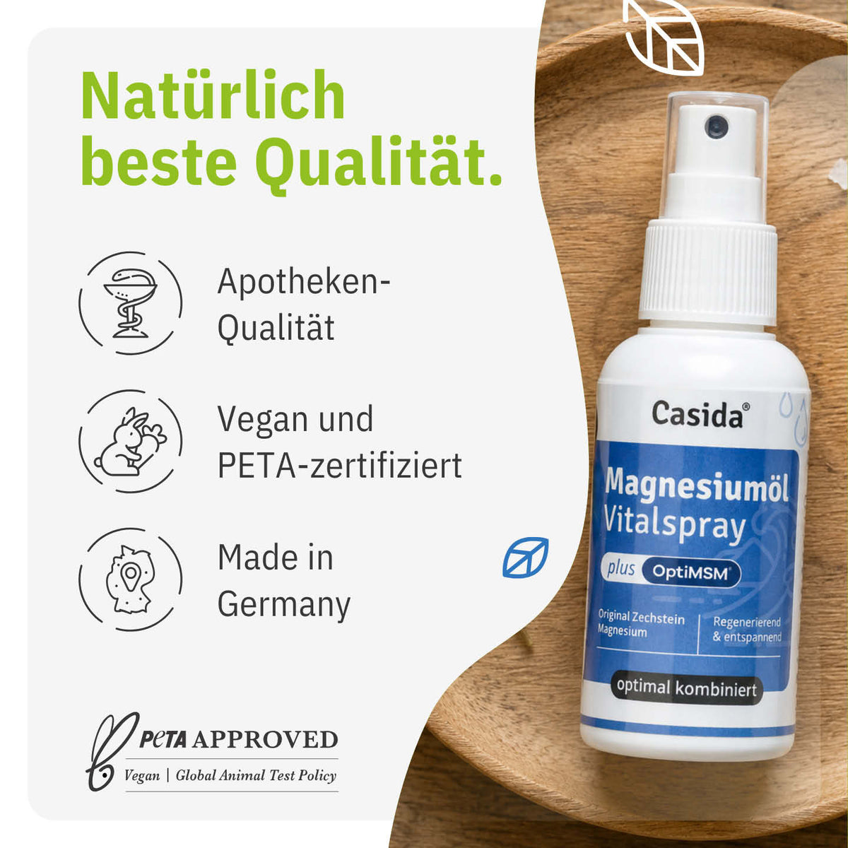 Magnesiumöl + MSM Vitalspray tierversuchsfrei