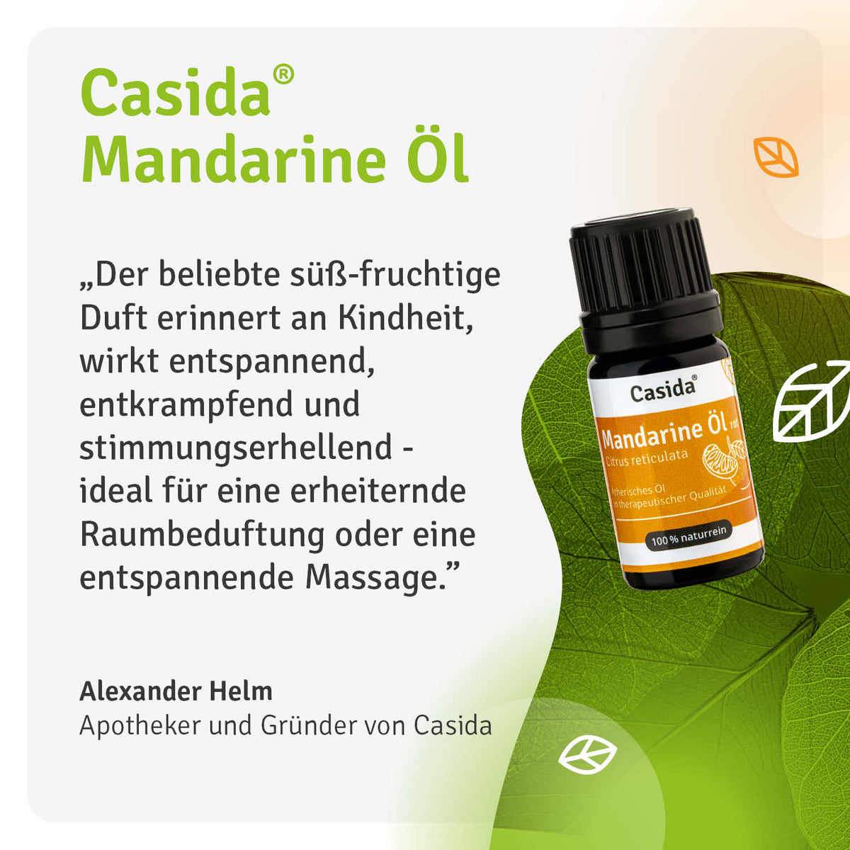 Mandarine Öl rot Casida