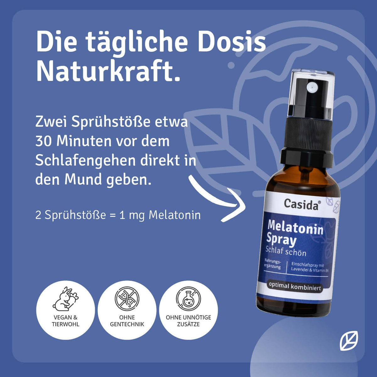 Melatonin Spray Schlaf schön Anwendung