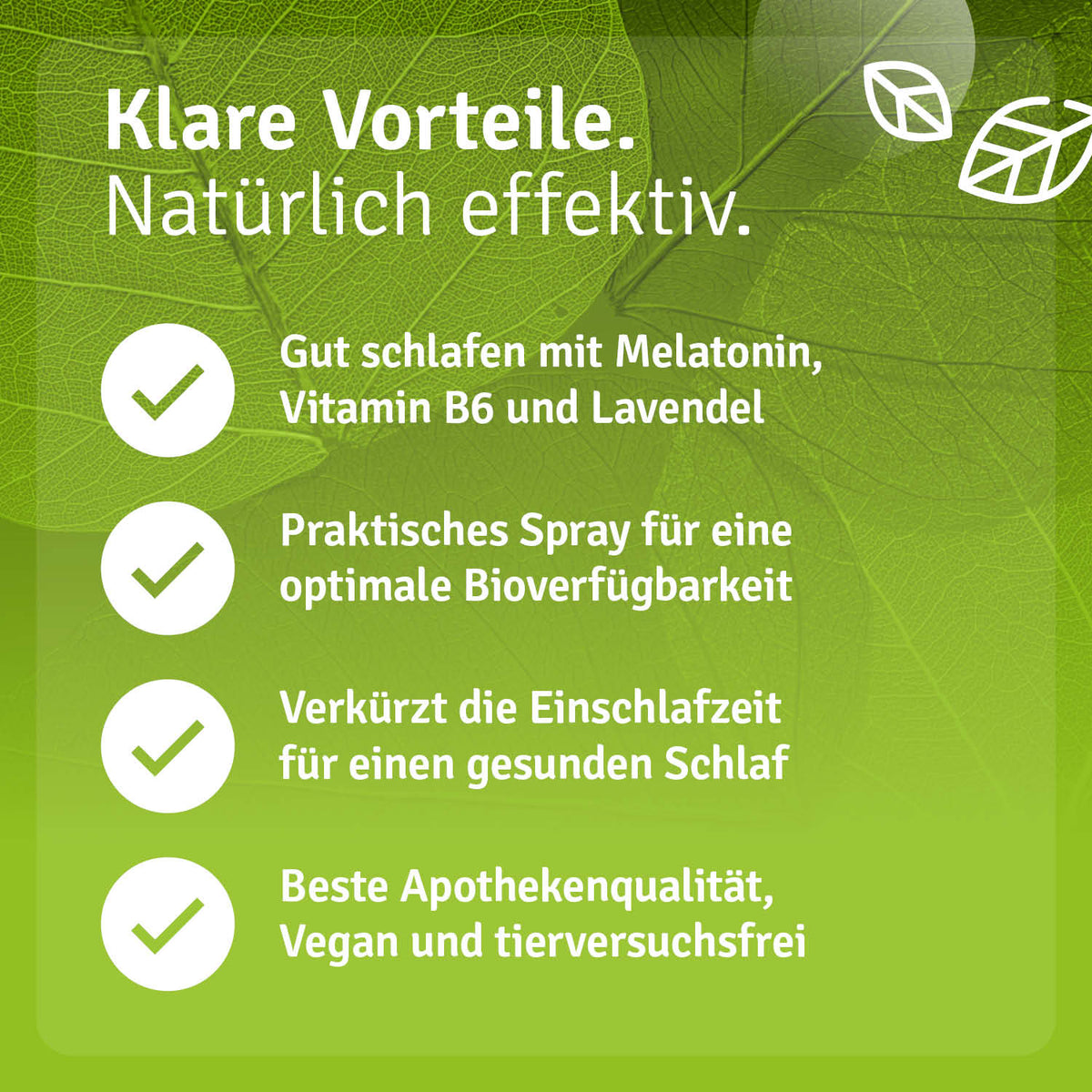 Melatonin Spray Schlaf schön Vorteile