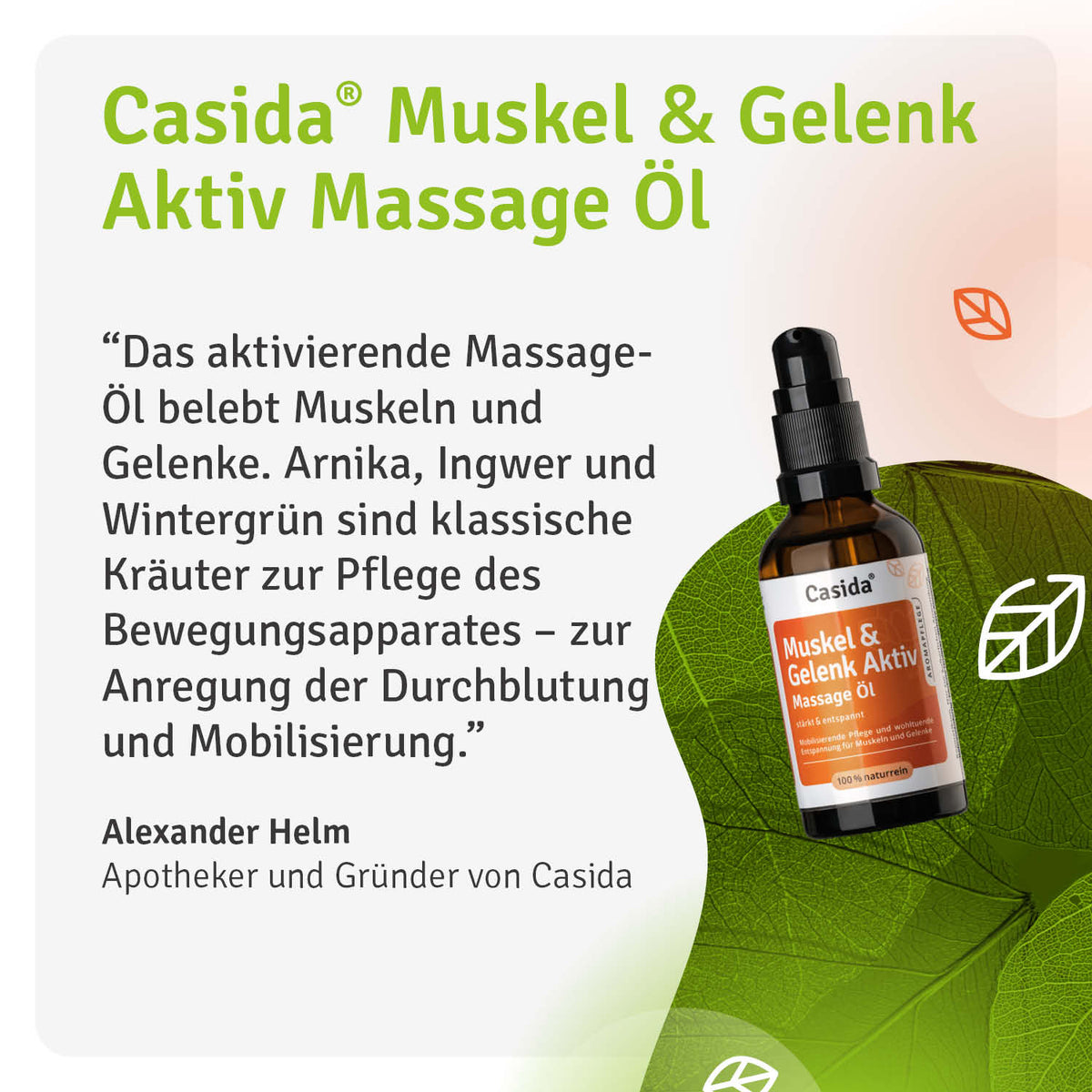 Muskel & Gelenk Aktiv Massage Öl Casida