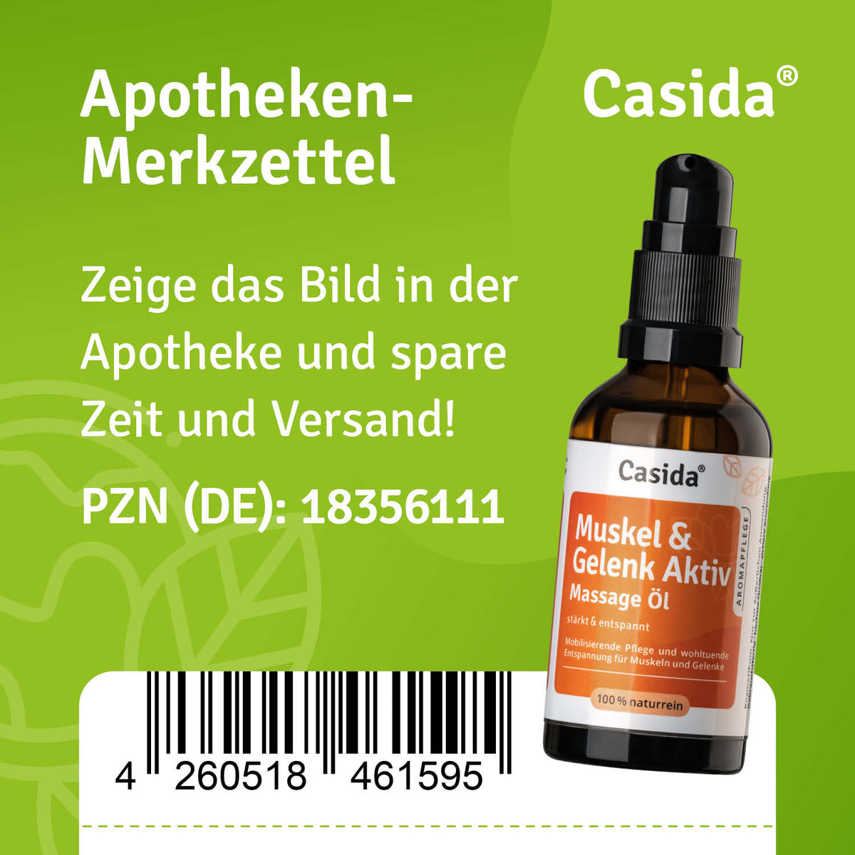 Muskel & Gelenk Aktiv Massage Öl Apotheke