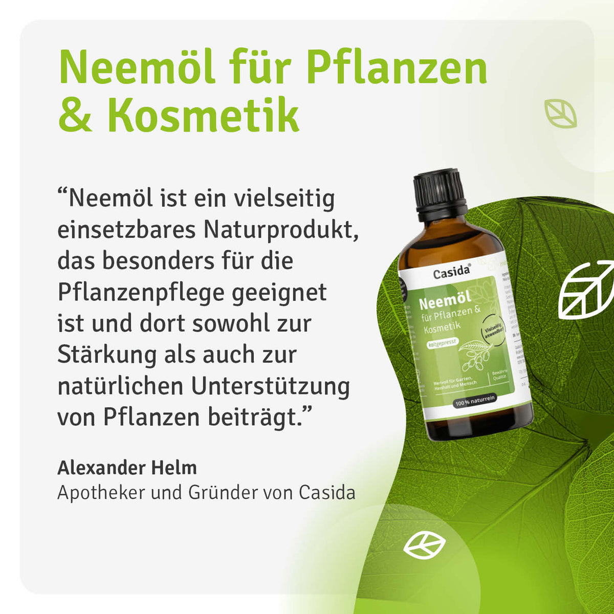 Neemöl für Pflanzen & Kosmetik Casida