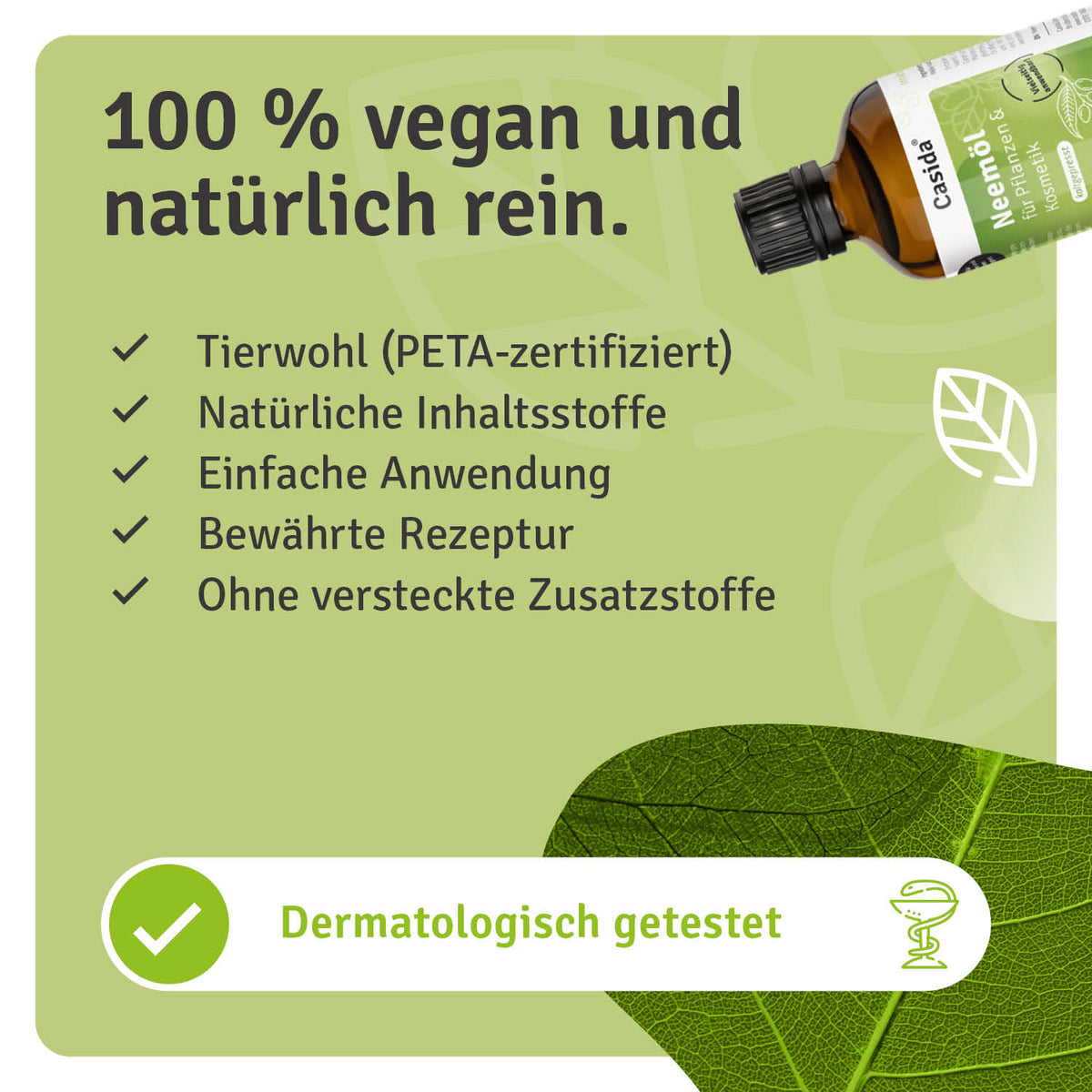 Neemöl für Pflanzen & Kosmetik natürliche Inhaltsstoffe