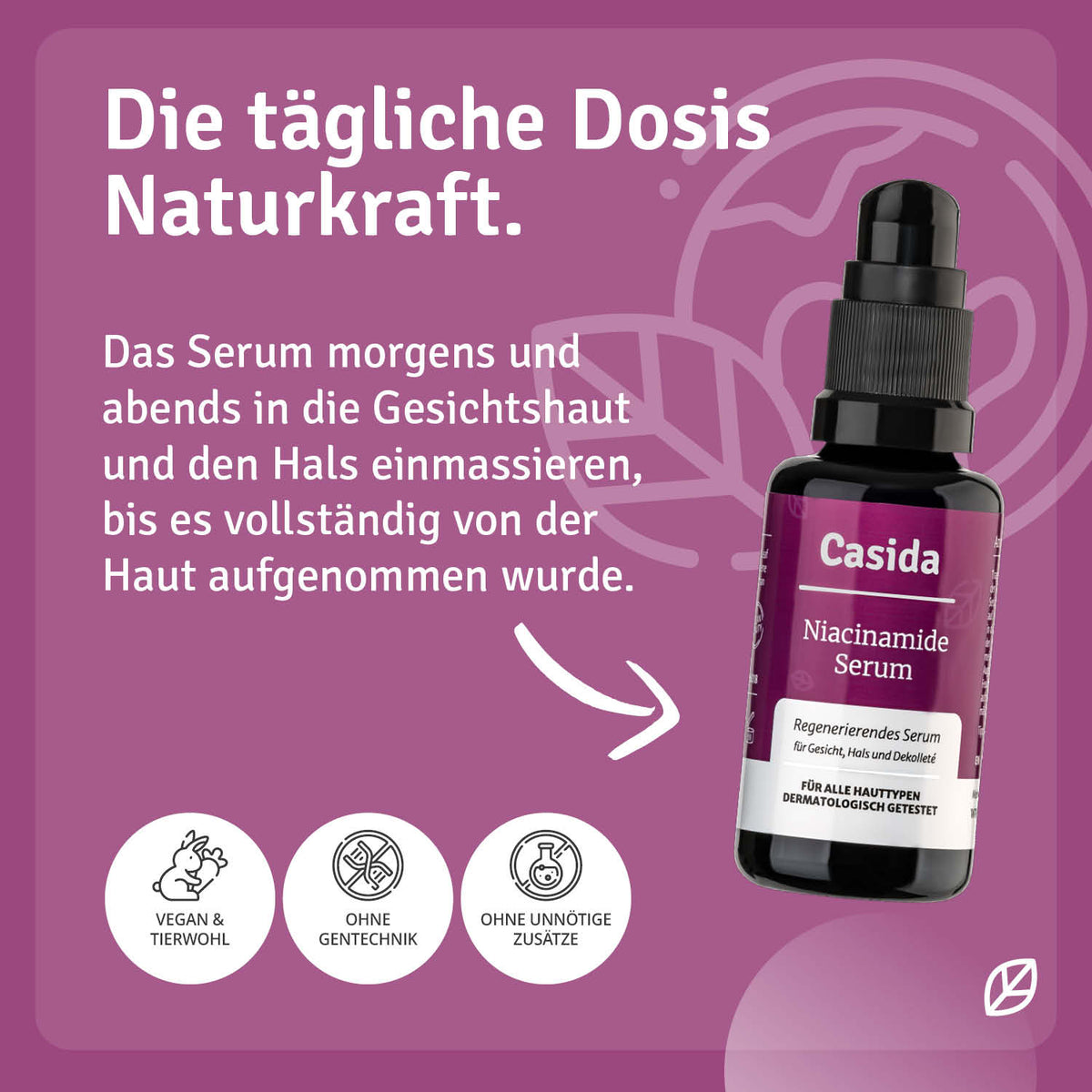 Niacinamide Serum Anwendung