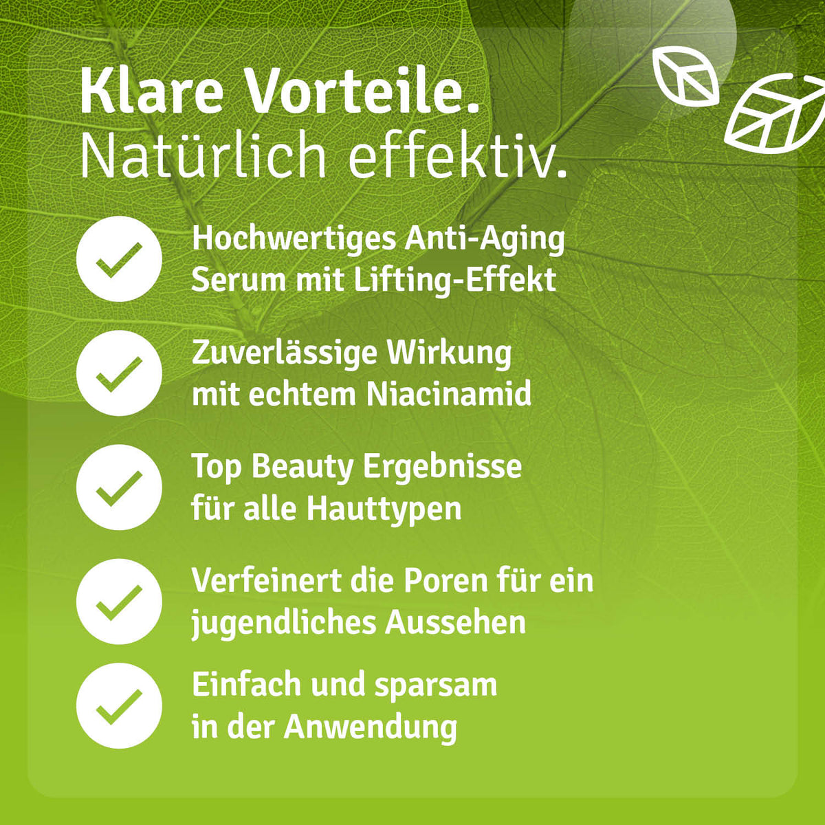 Niacinamide Serum Vorteile