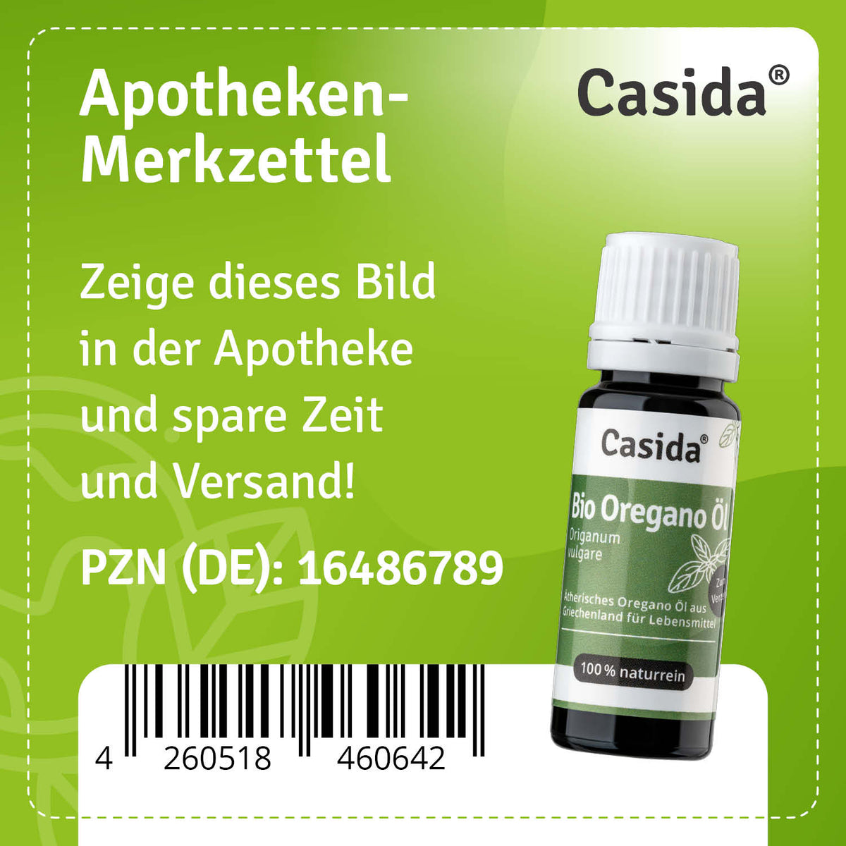 Bio Oregano Öl 73 % Carvacrol zum Einnehmen