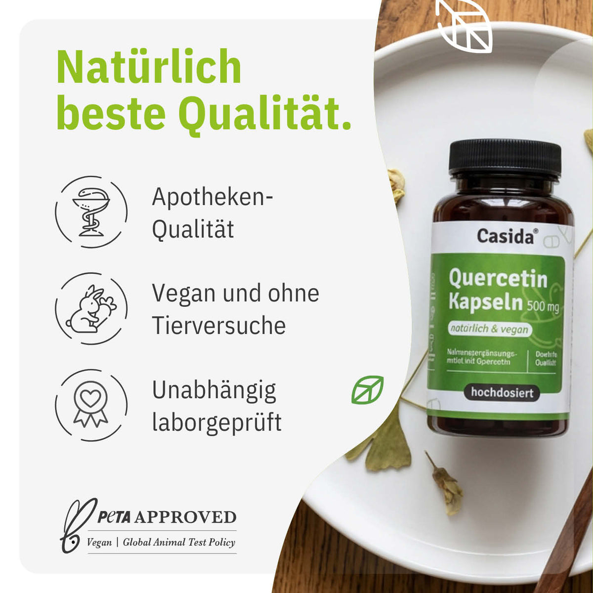 Quercetin Kapseln 500 mg tierversuchsfrei