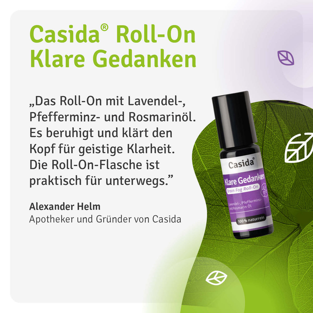Brain Fog Roll-On Klare Gedanken Casida
