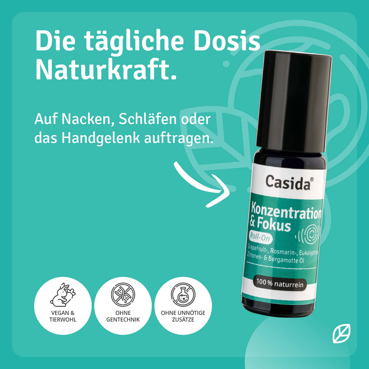 Konzentration & Fokus Roll-On Anwendung