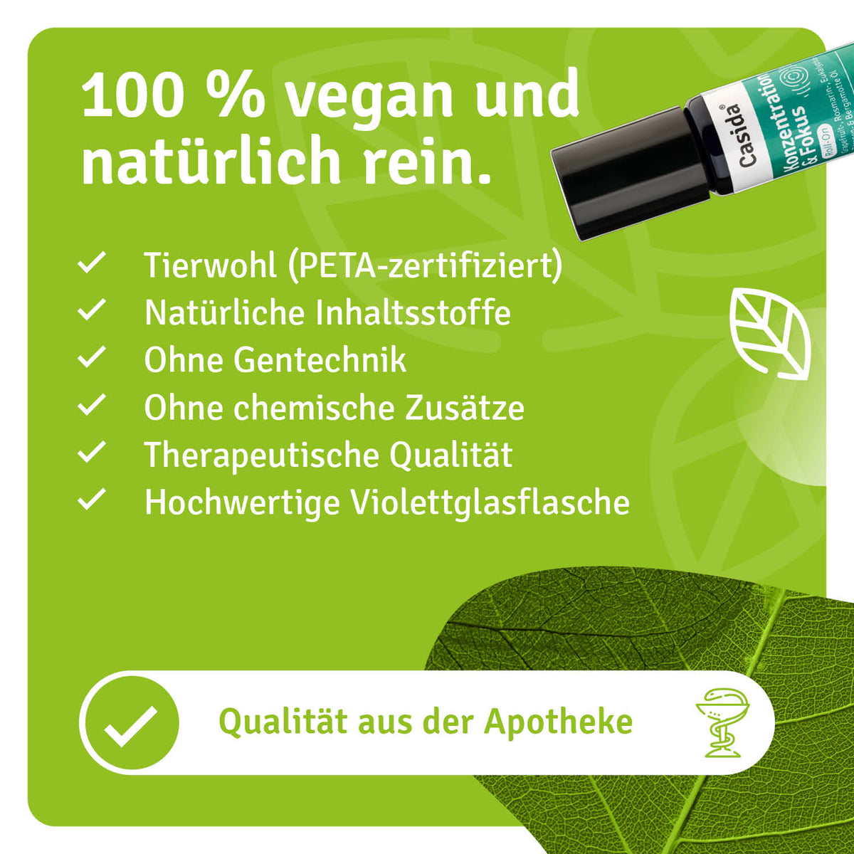 Konzentration & Fokus Roll-On natürliche Inhaltsstoffe