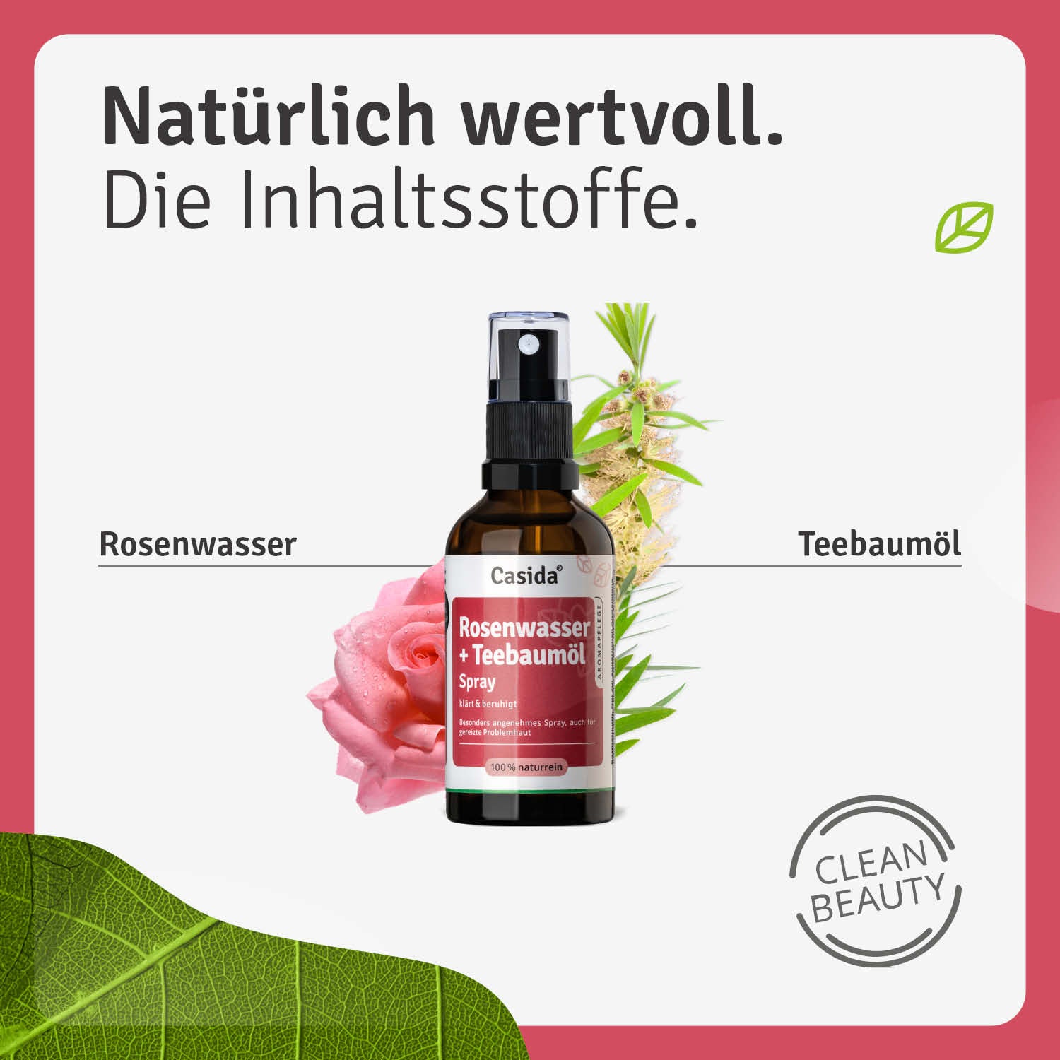 Kaeso Teebaum & Ingwer Belebendes Fußspray – 195 Ml, Erfrischt Müde Füße, Ohne Parabene/Sulfate
