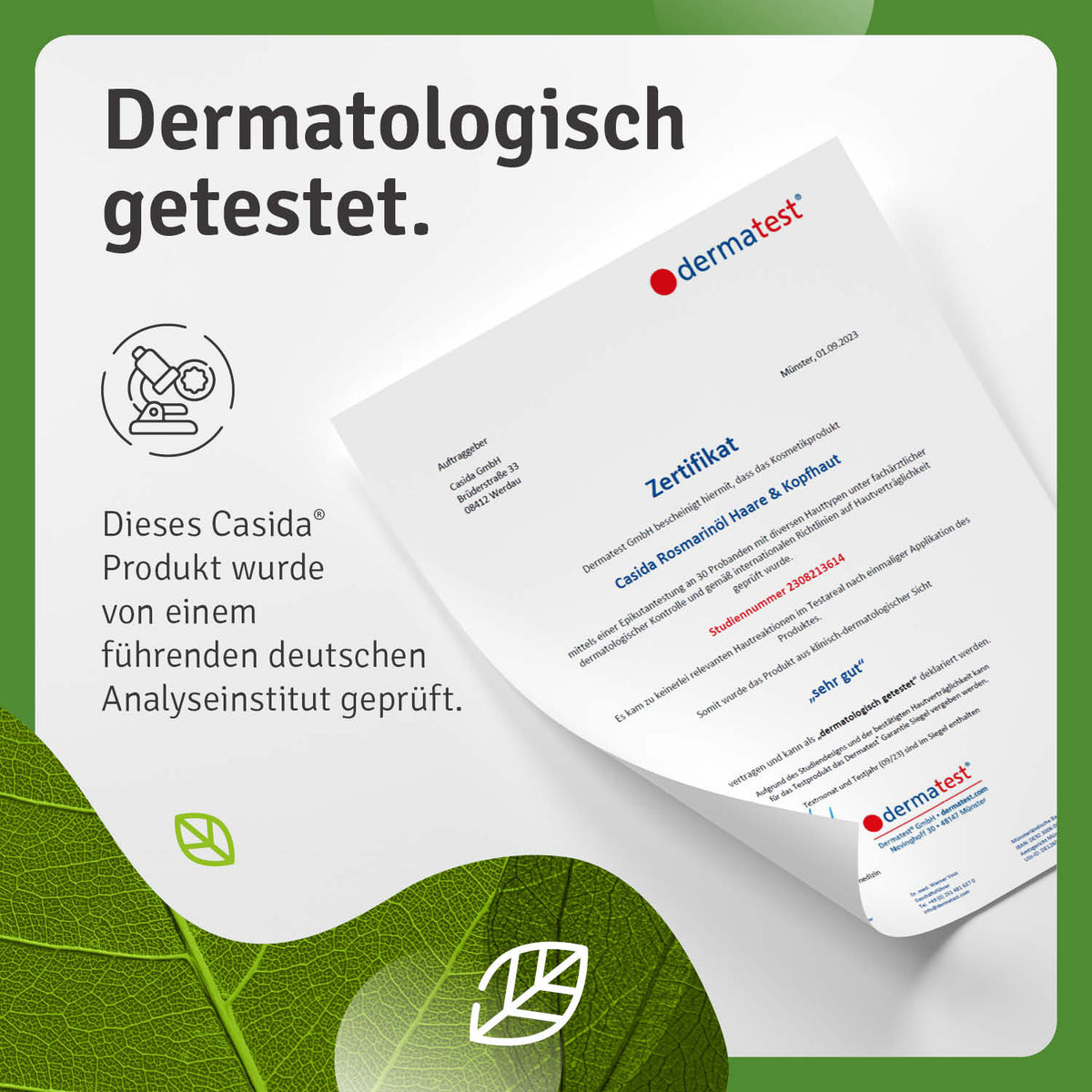 Dermatest Rosmarinöl Haare & Kopfhaut