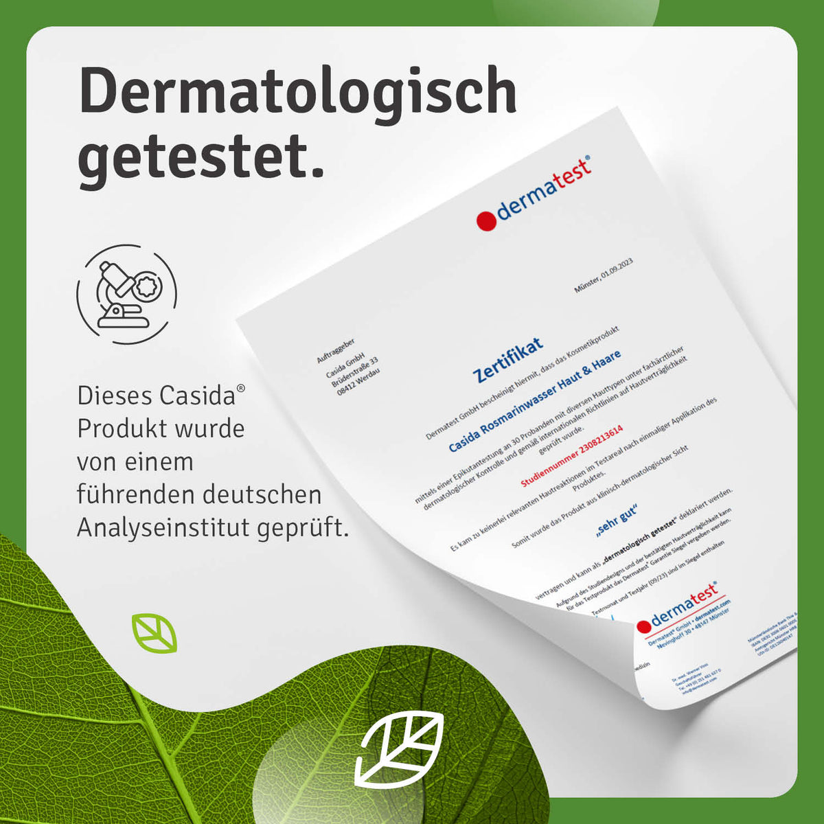 Dermatest Rosmarinwasser Haut & Haare