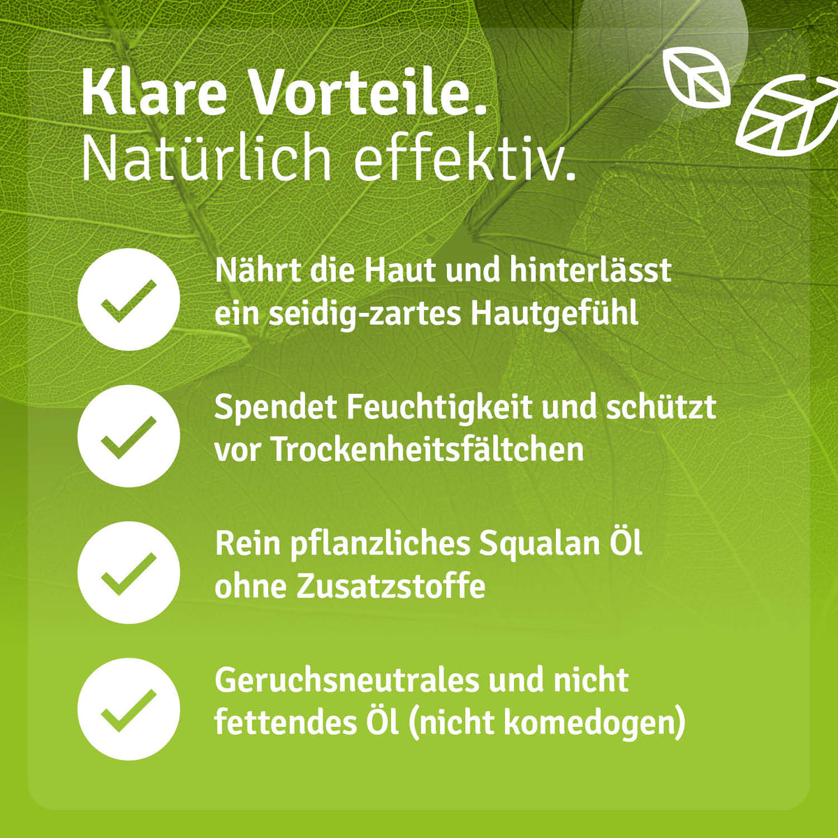 Squalan Öl Haut & Haare Vorteile