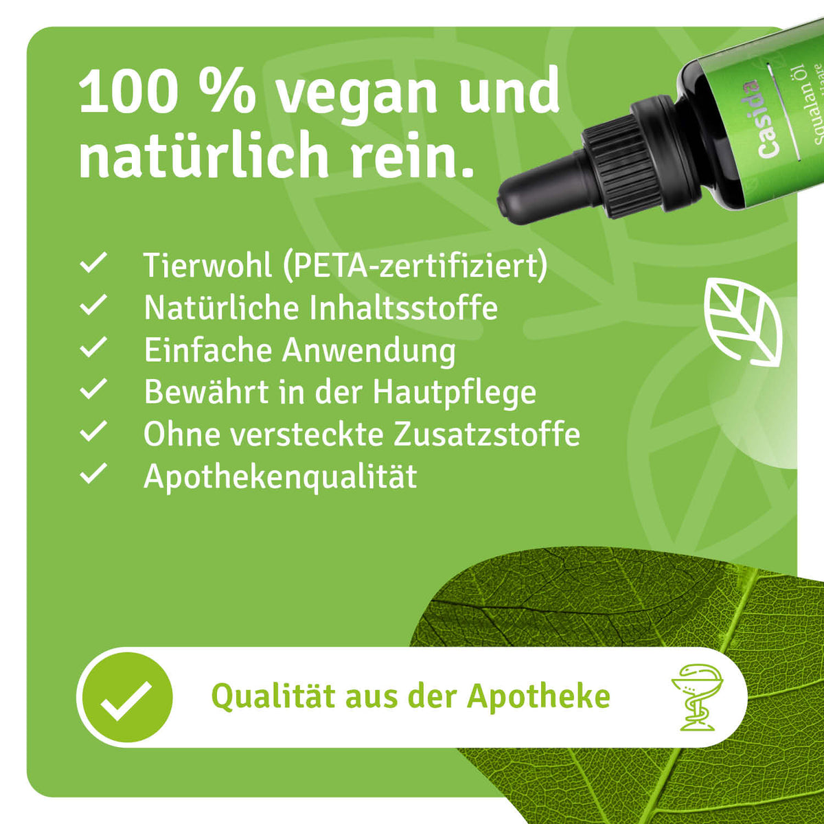 Squalan Öl Haut & Haare natürliche Inhaltsstoffe