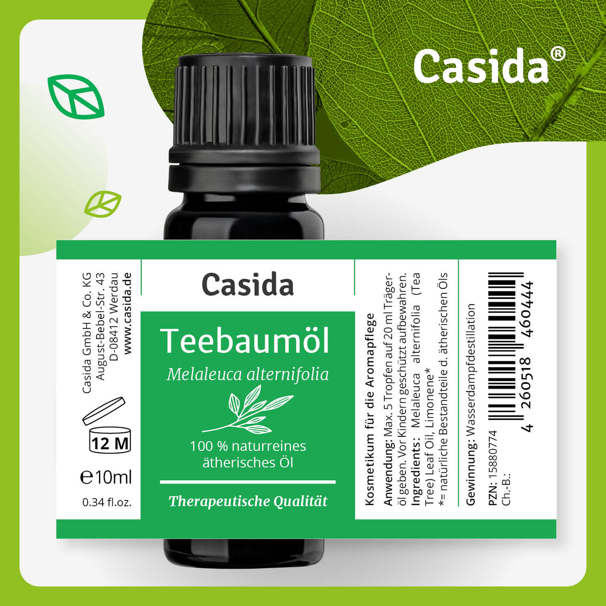Teebaumöl Etikett