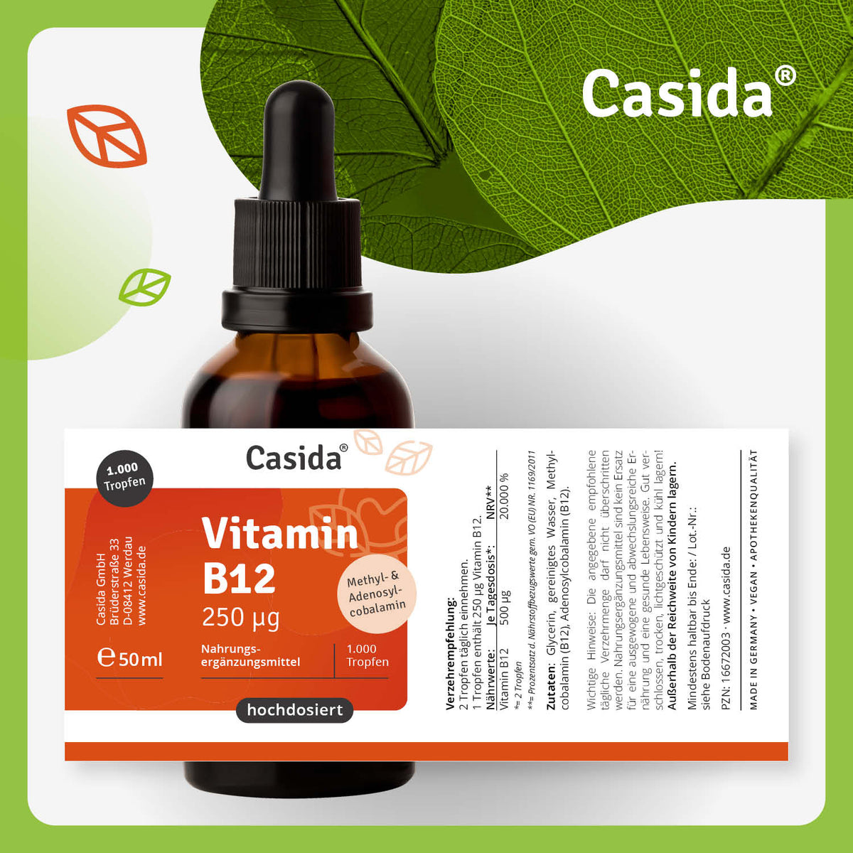 Vitamin B12 Tropfen 50 ml Etikett