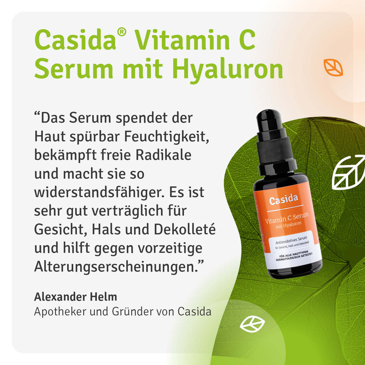 Vitamin C Serum mit Hyaluron Casida