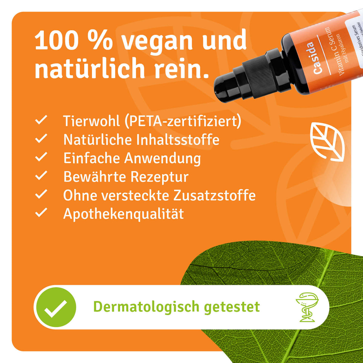 Vitamin C Serum mit Hyaluron natürliche Inhaltsstoffe