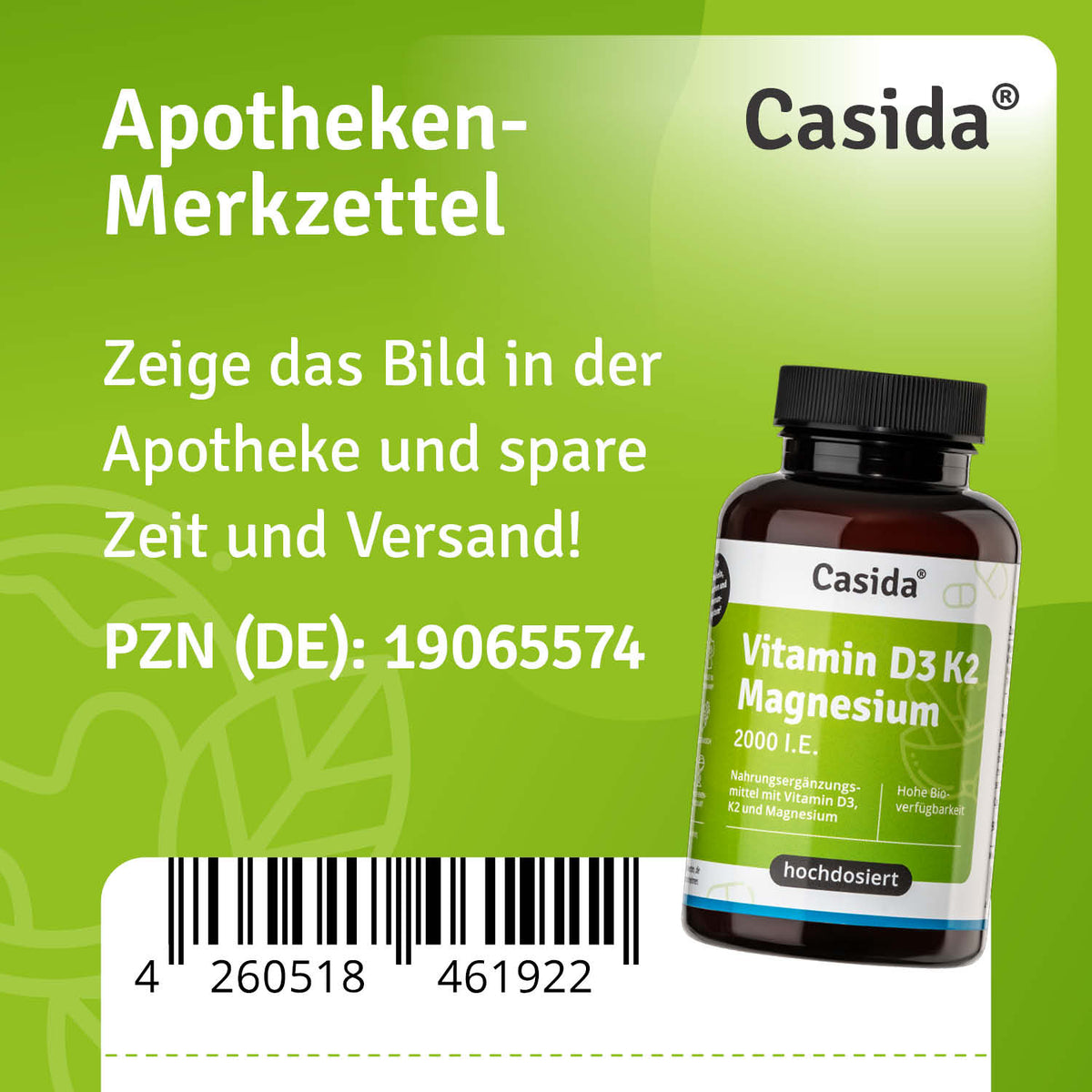 Vitamin D3 K2 Magnesium Kapseln Apotheke