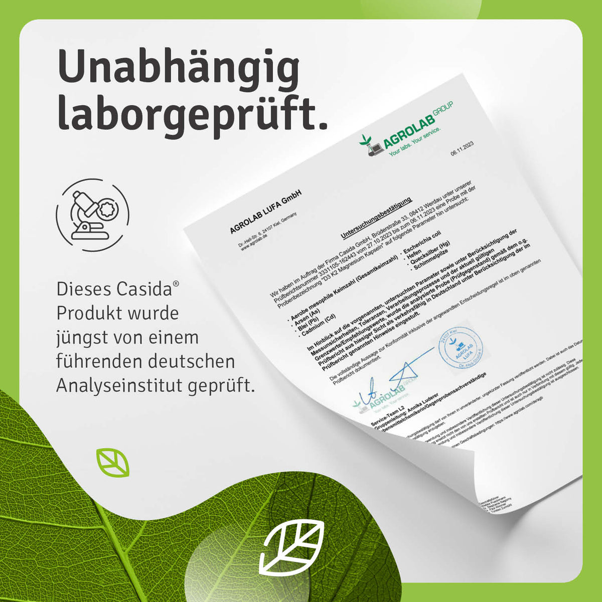 Vitamin D3 K2 Magnesium Kapseln laborgeprüft