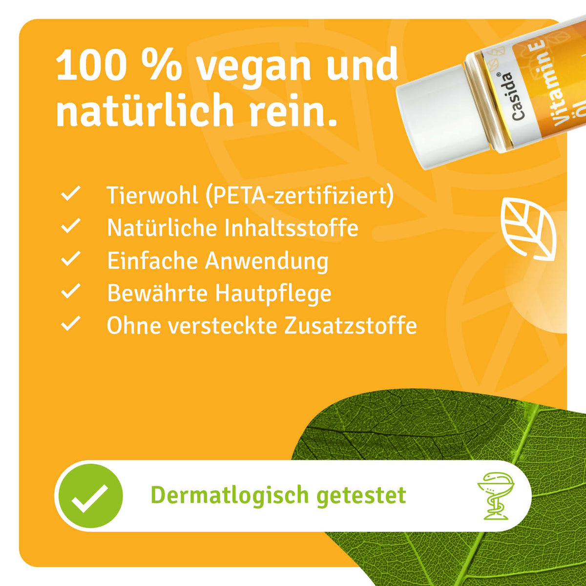 Vitamin E Öl Tocopherol natürliche Inhaltsstoffe