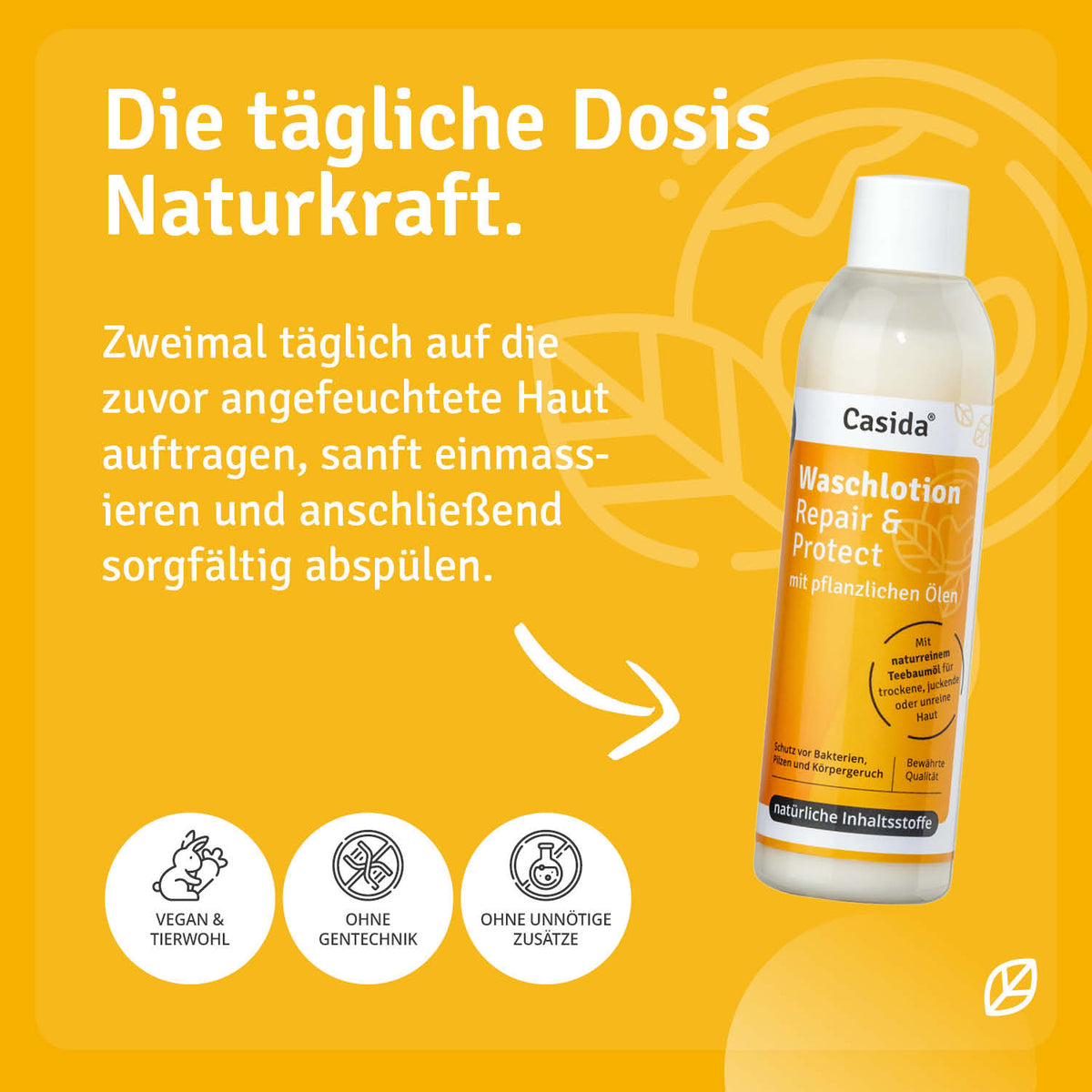 Waschlotion Repair & Protect Anwendung