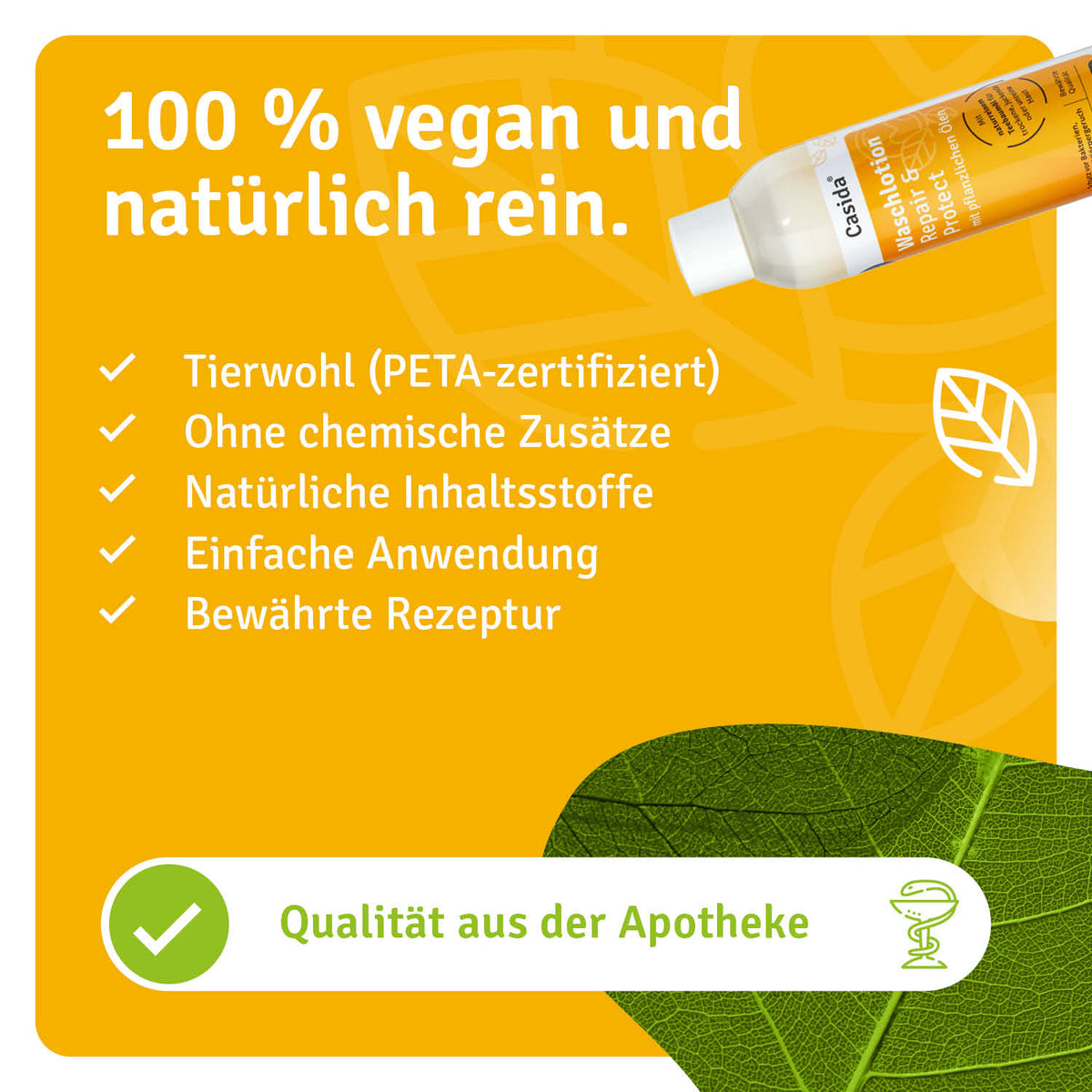 Waschlotion Repair & Protect natürliche Inhaltsstoffe