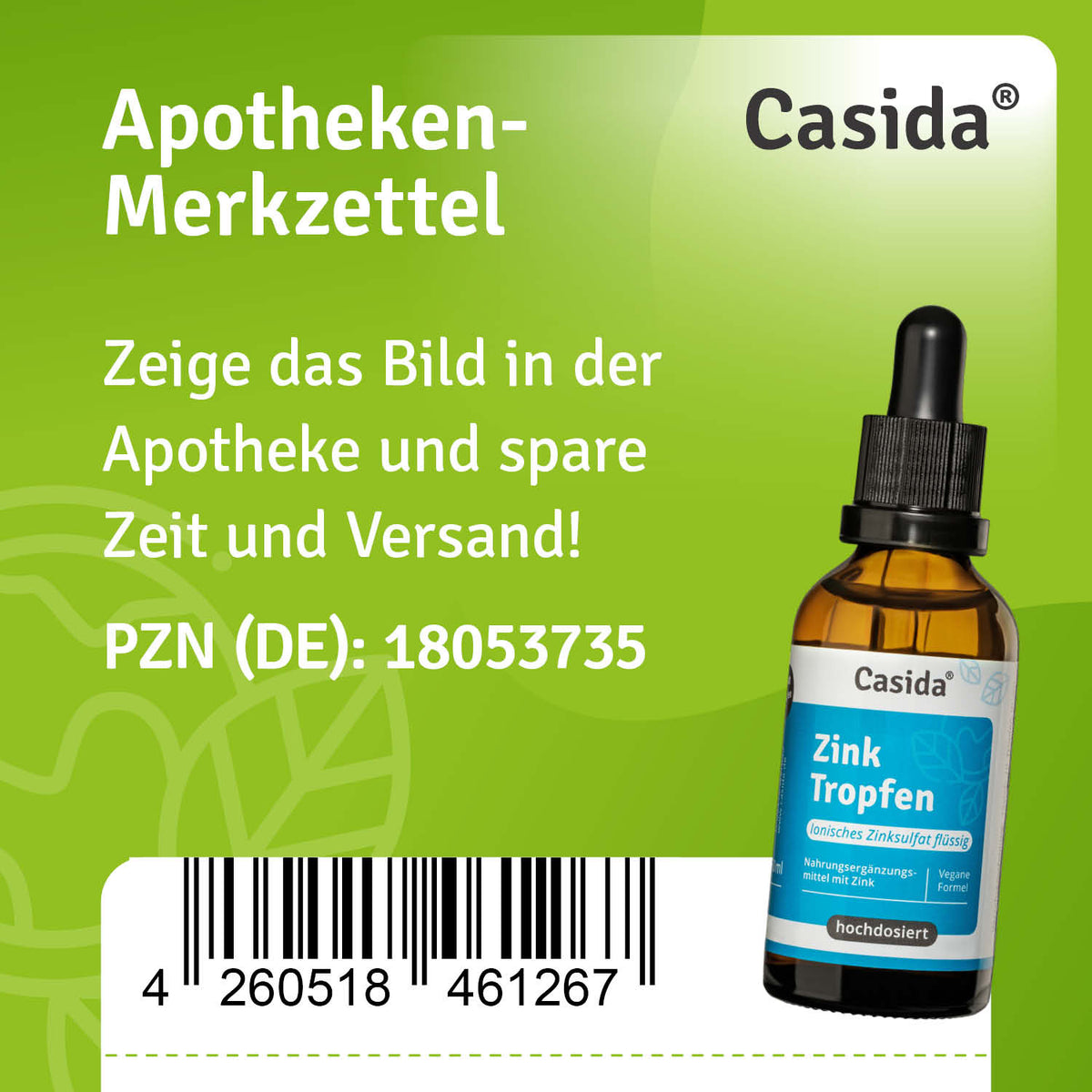 Zink Tropfen - Ionisches Zinksulfat Apotheke