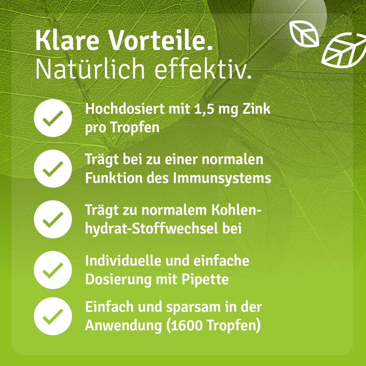 Zink Tropfen - Ionisches Zinksulfat Vorteile