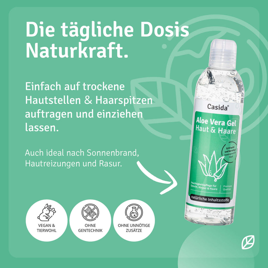 aloe vera gel haare wie lange einwirken lassen Aloe Vera Gel aus Apotheke – Feuchtigkeit & Pflege