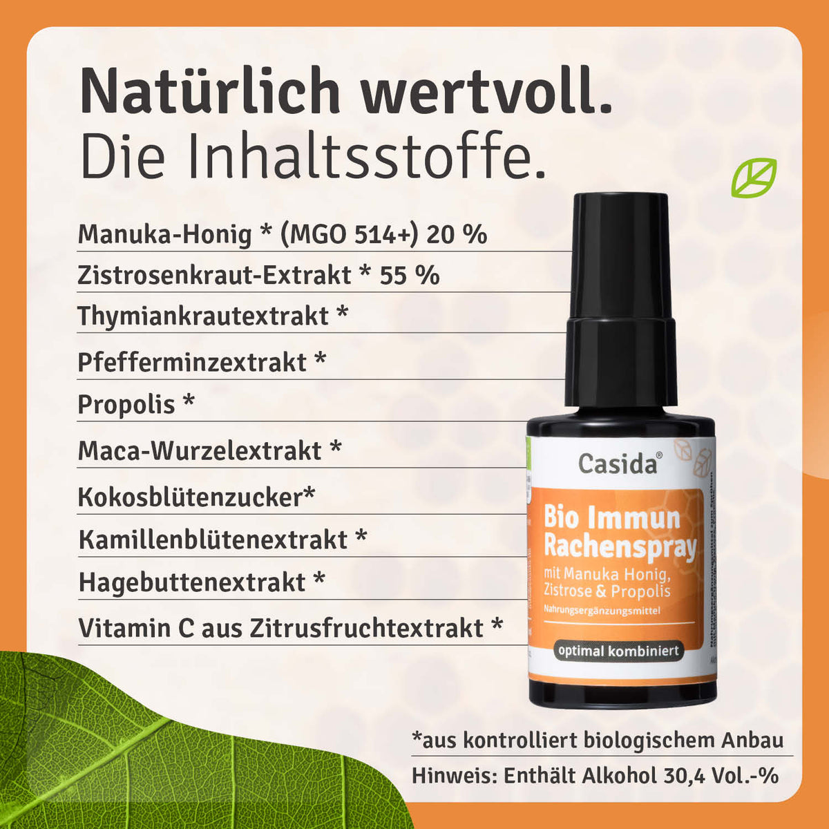 Bio Immun Rachenspray Inhalt