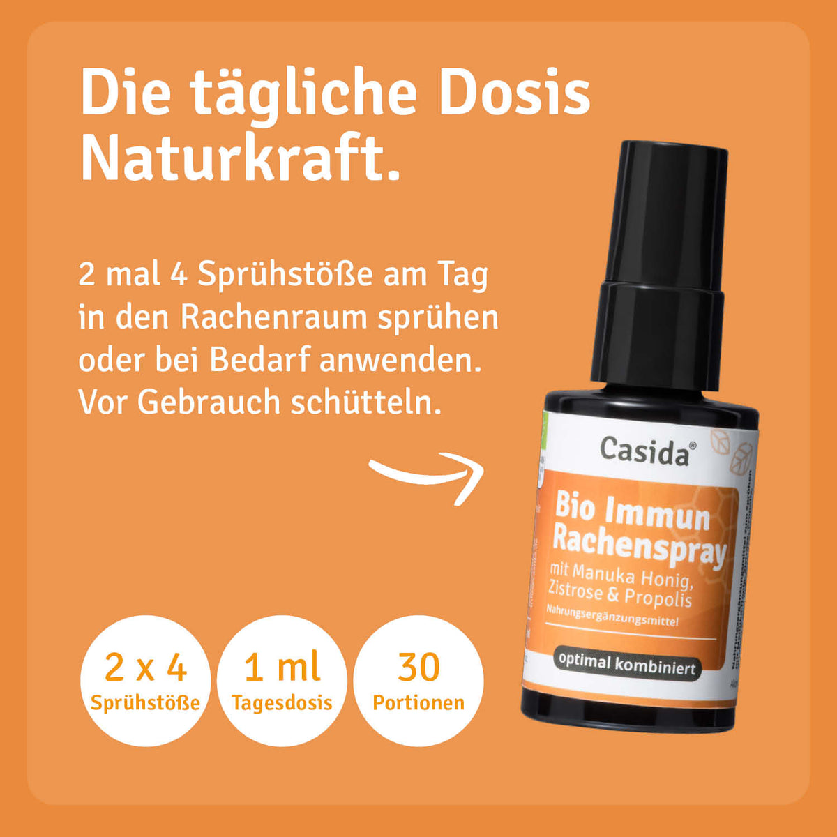 Bio Immun Rachenspray Anwendung
