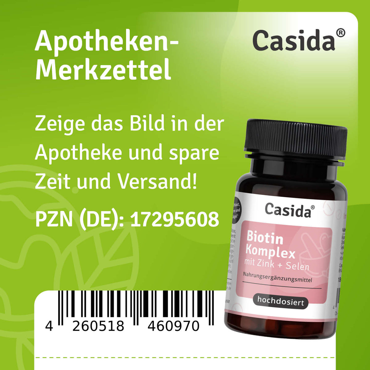 Biotinkomplex Zink und Selen hochdosiert Apotheke
