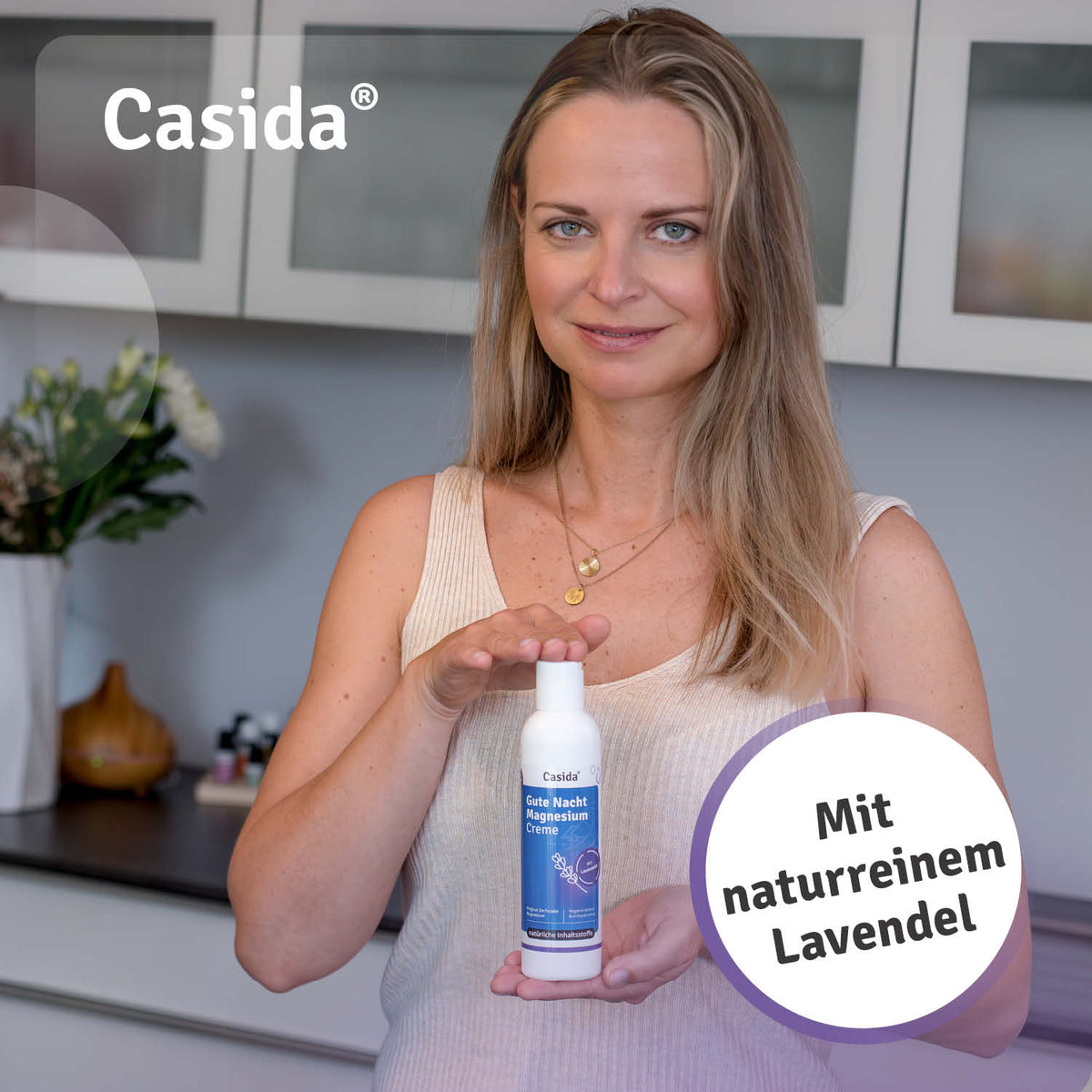 Gute Nacht Magnesium Creme mit Lavendel