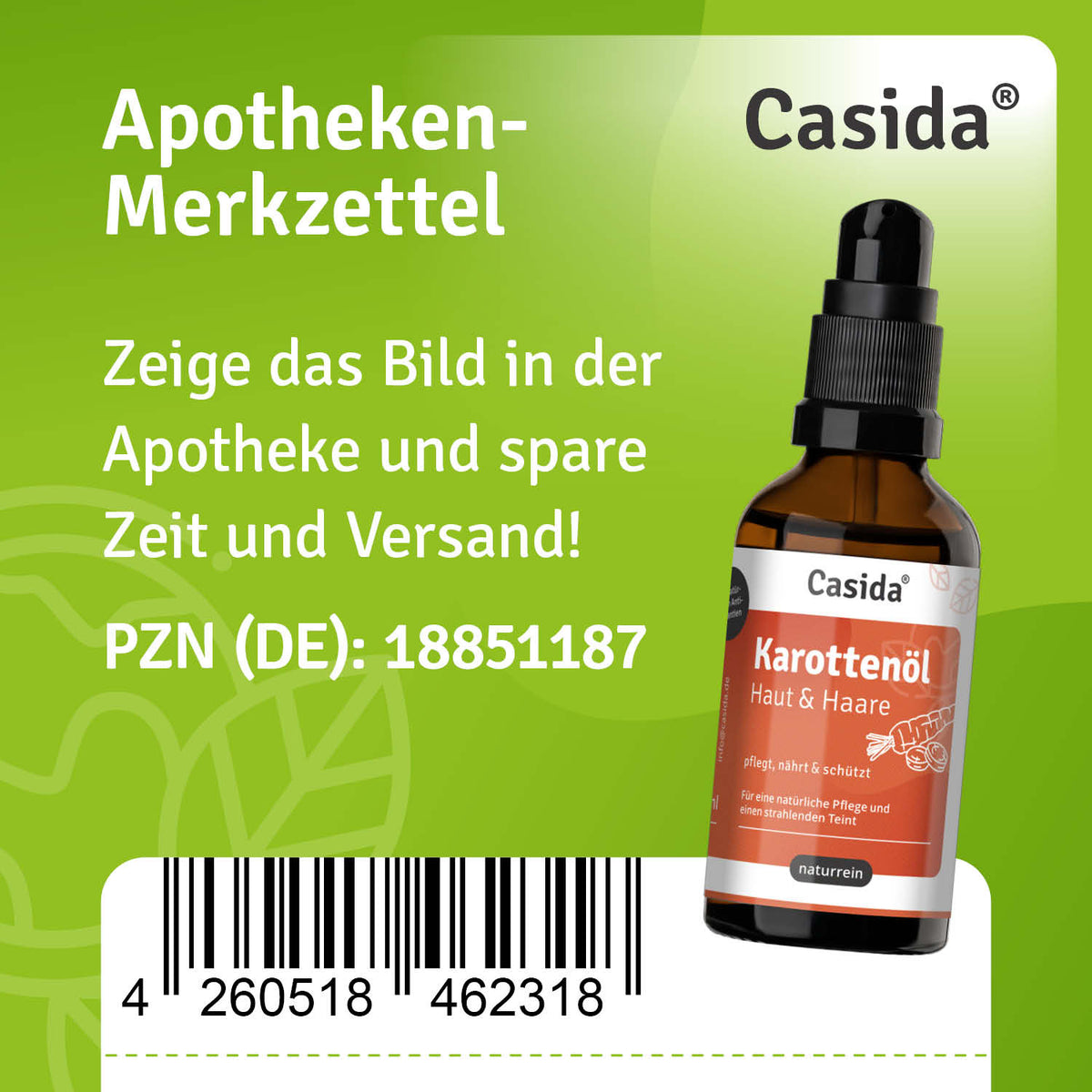 Karottenöl Haut & Haare Apotheke