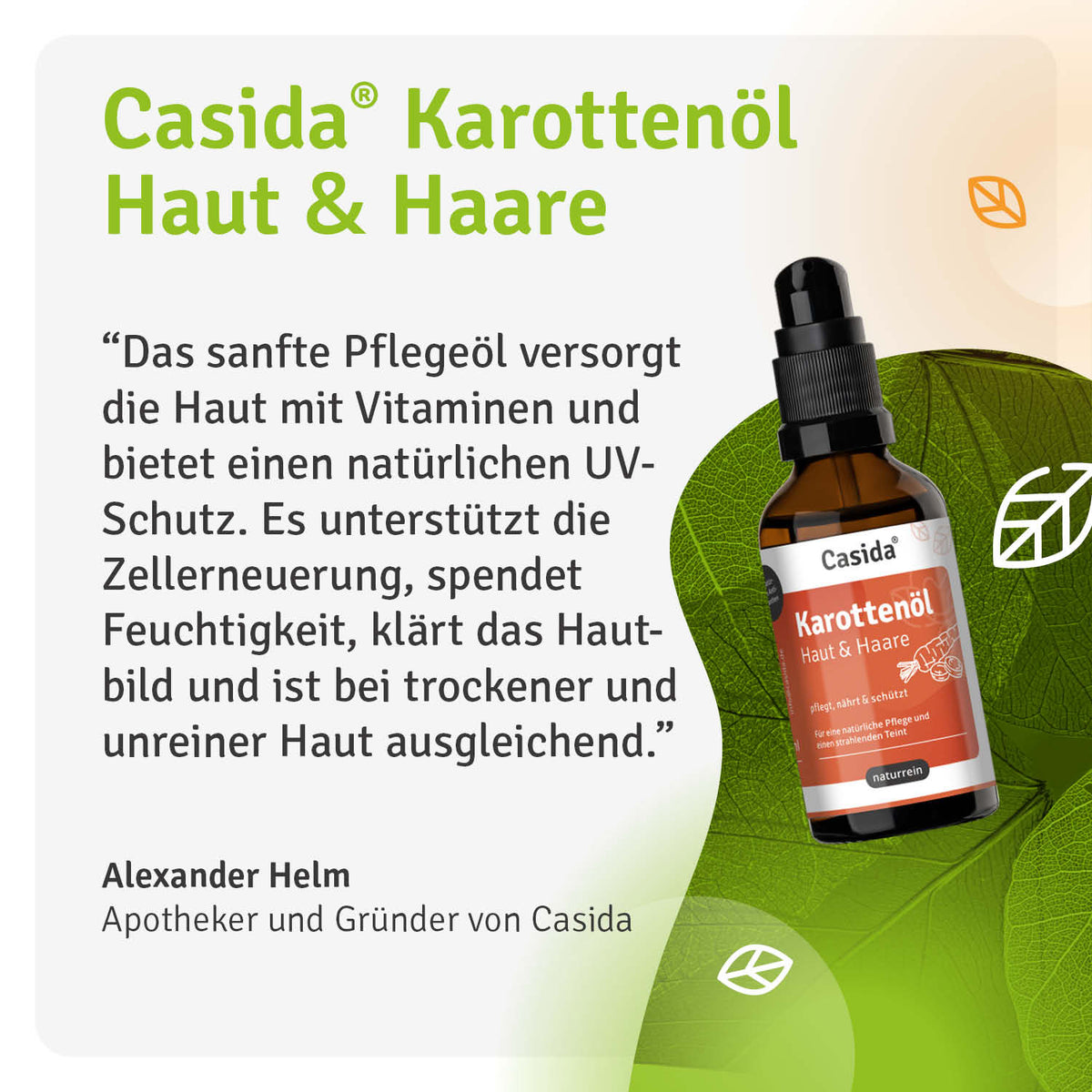 Karottenöl Haut & Haare Casida
