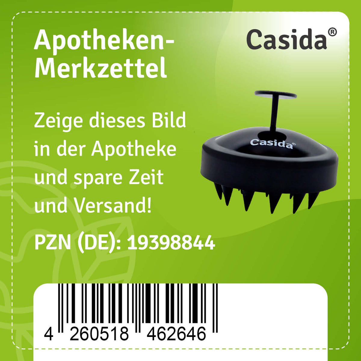 Kopfhaut Massagebürste mit Bürsten aus Silikon Apotheke