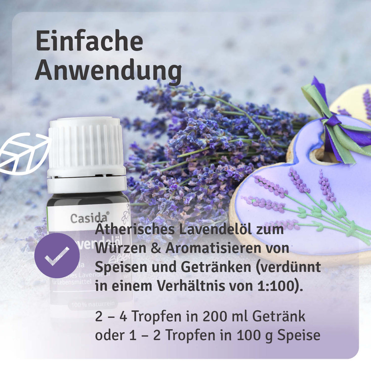 Lavendelöl BIO zum Verzehr innerlich Anwendung