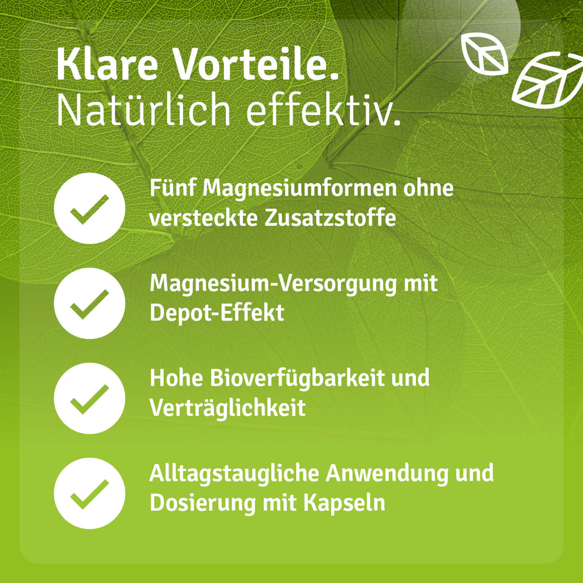 Magnesium Komplex Vorteile