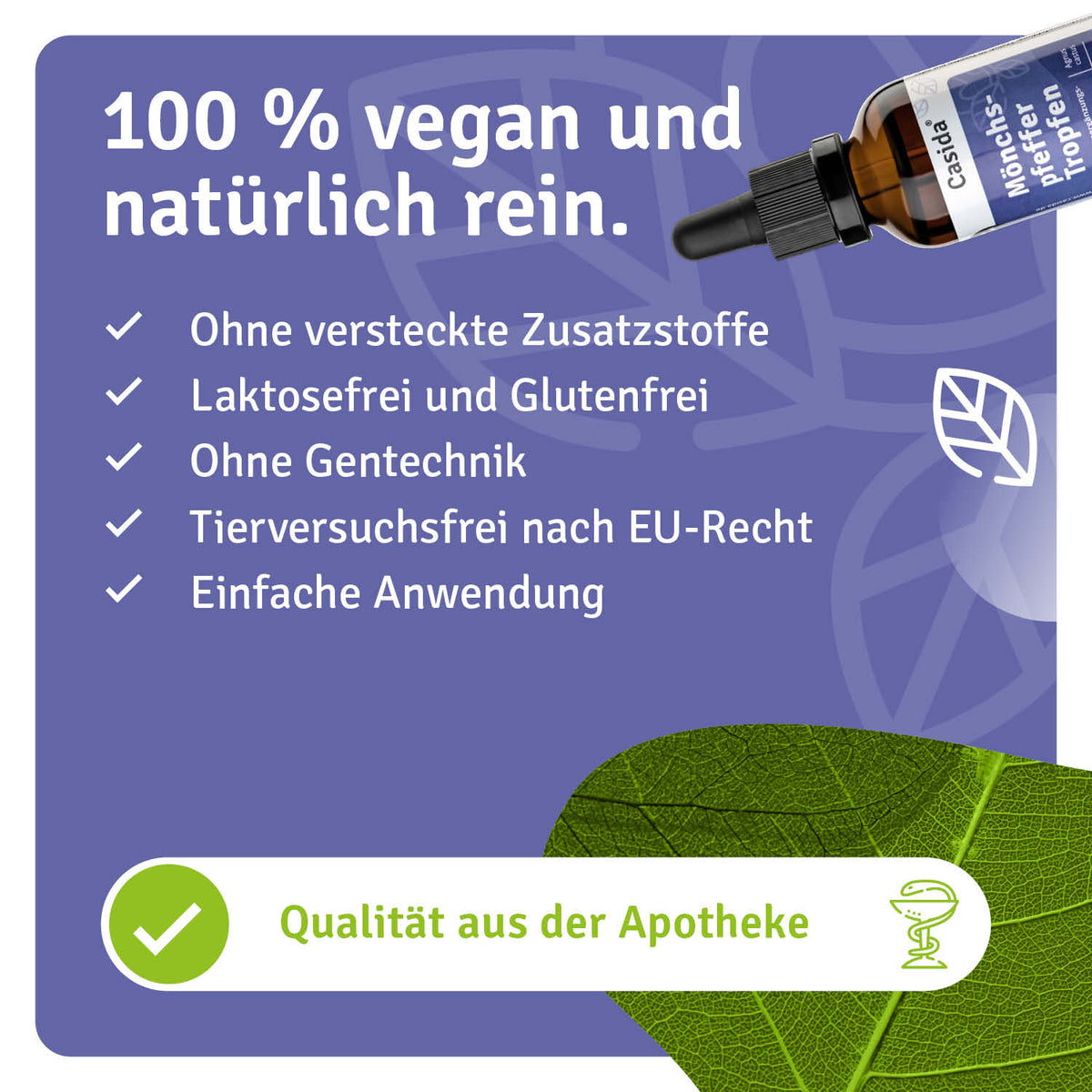 Mönchspfeffer Tropfen natürliche Inhaltsstoffe
