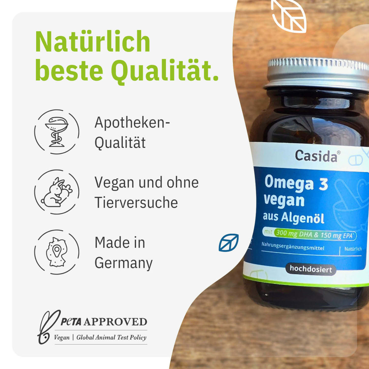 Omega 3 Vegan aus Algenöl tierversuchsfrei
