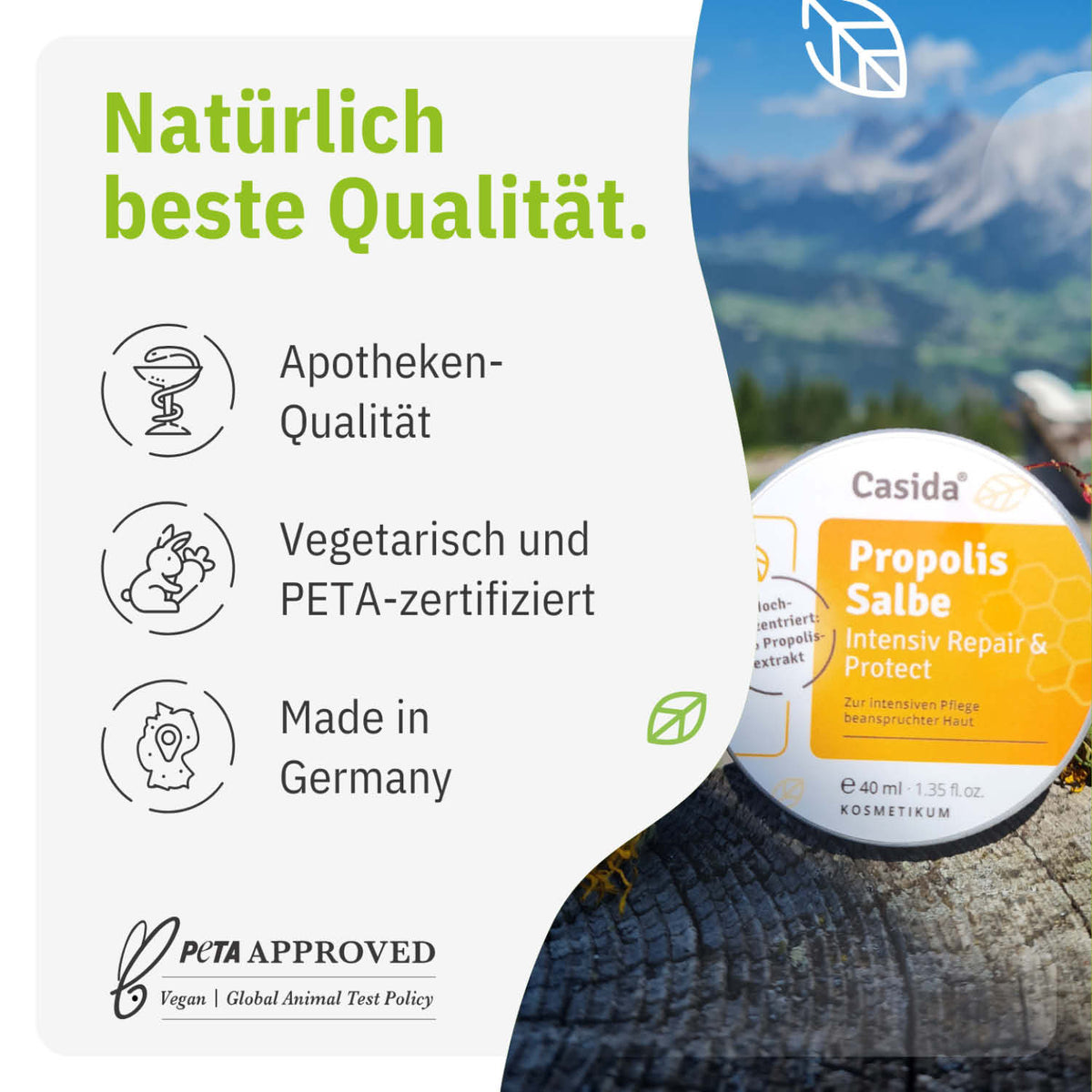 Propolis Salbe tierversuchsfrei