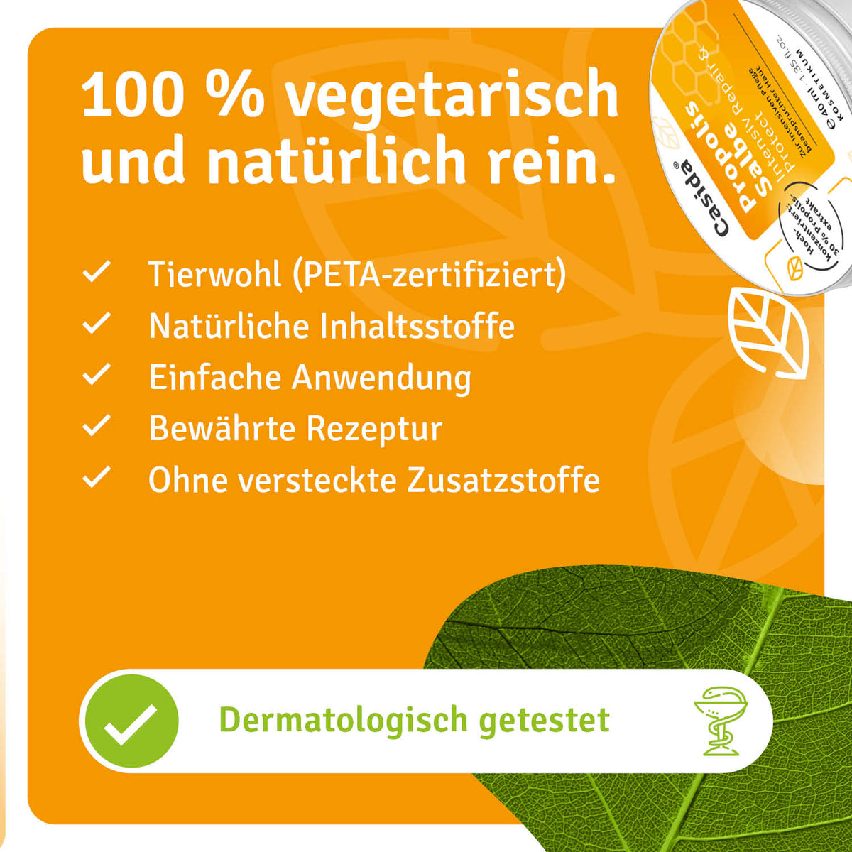 Propolis Salbe natürliche Inhaltsstoffe
