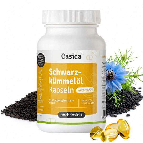 Schwarzkümmelöl Kapseln kaltgepresst 3000 mg