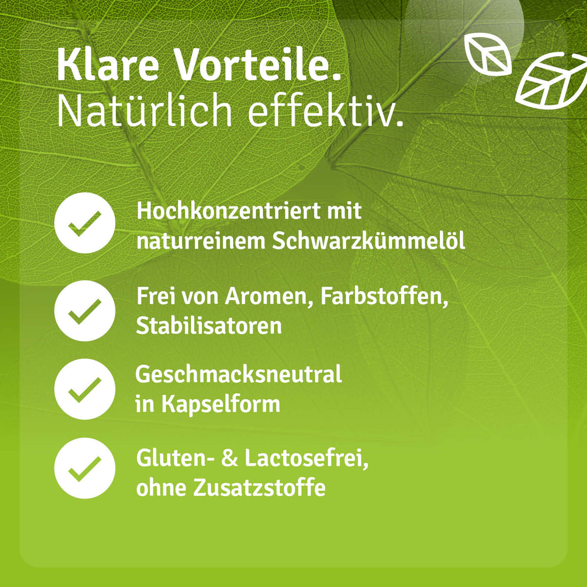 Schwarzkümmelöl Kapseln kaltgepresst Vorteile