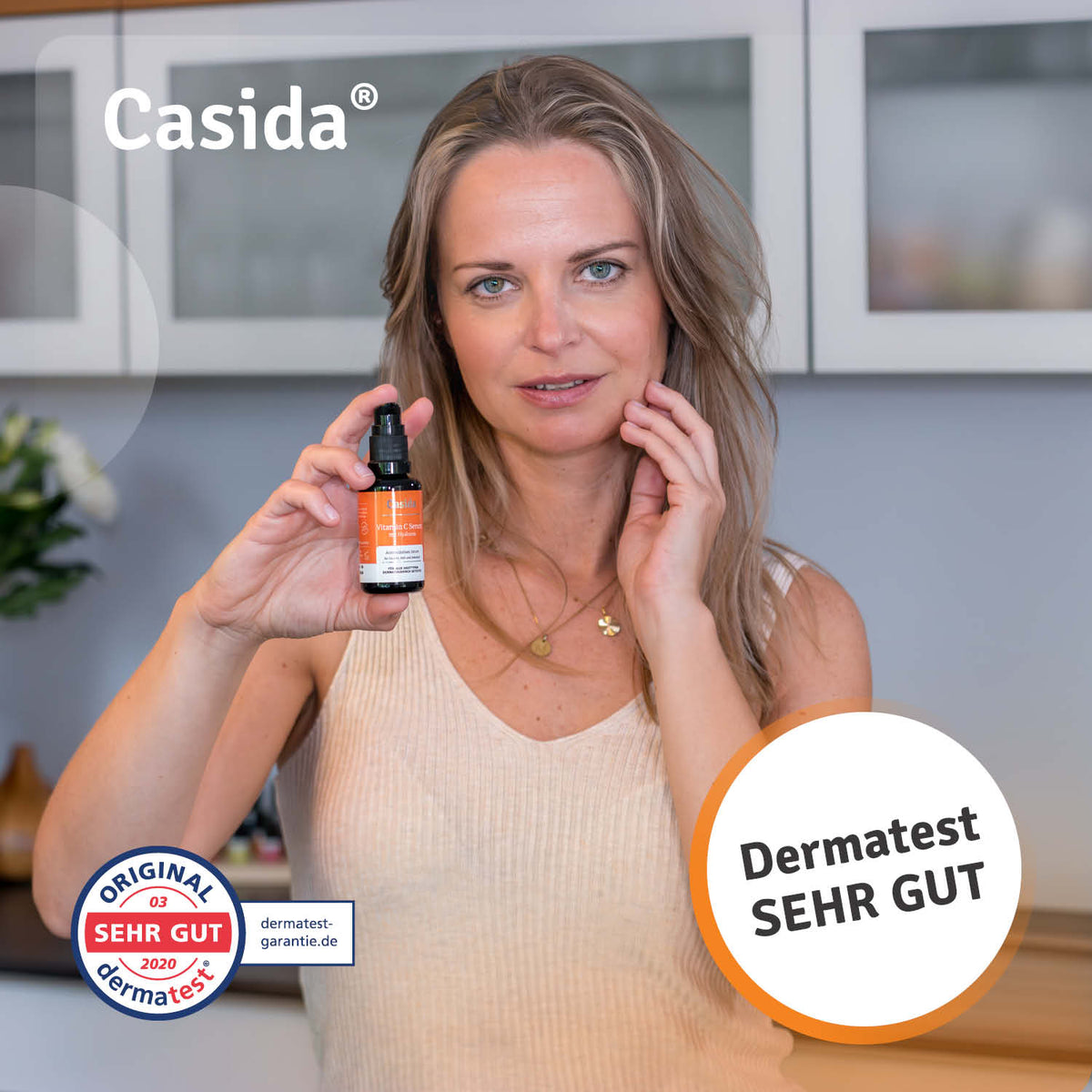 Vitamin C Serum mit Hyaluron Dermatest