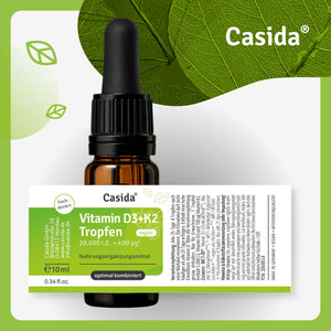 Vitamin D3+K2 Tropfen 20.000 I.E. + 400 µg¹